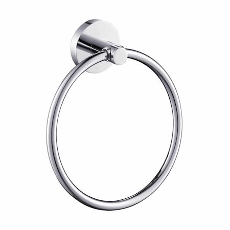 Kibi Circular Bathroom Towel Ring - Chrome KBA1406CH